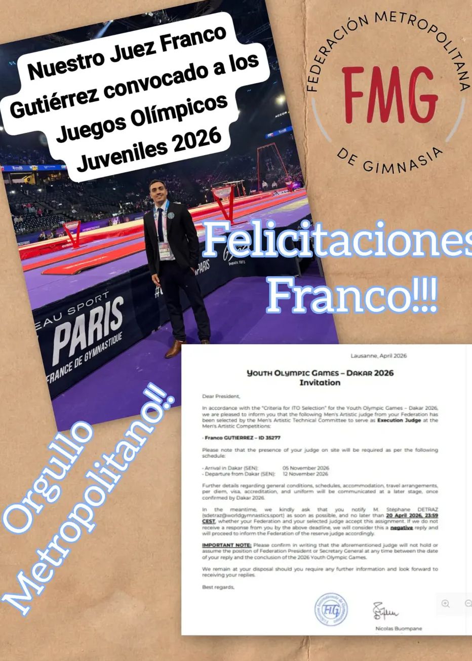 Franco Gutiérrez convocado a los Juegos Olímpicos Juveniles Dakar 2026