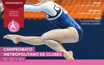 CAMPEONATO METROPOLITANO DE CLUBES – B3, B2 y B1 (12 y 13 DE MAYO 2018)