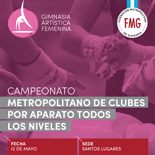 HORARIOS CAMPEONATO METROPOLITANO DE CLUBES POR APARATO GAF